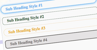 Cool CSS Heading Styles Examples Code