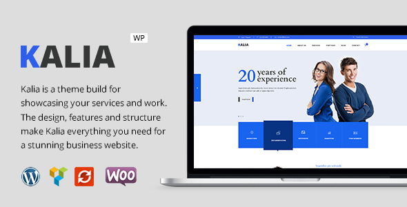Kalia – Modern Business WordPress Theme Free Download