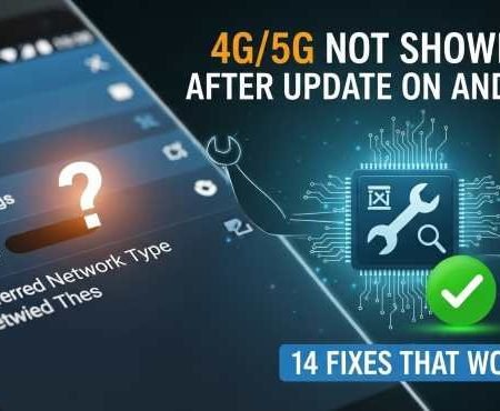 4G 5G Not Showing After Update on Android