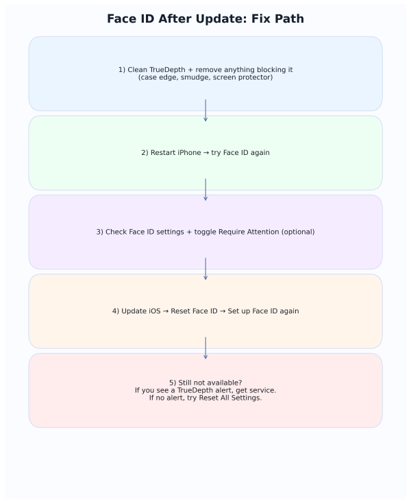 Face id not available flow