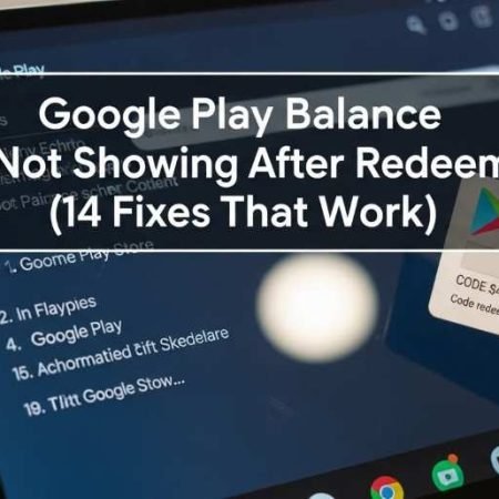 Google Play Balance Not Showing After Redeem