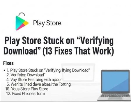 Play Store Stuck on Verifying Download