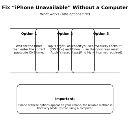 iphone unavailable without computer