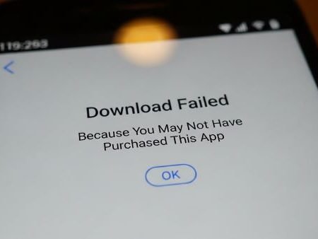 Download Failed Because You May Not Have Purchased This App
