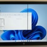 Black line on laptop screen