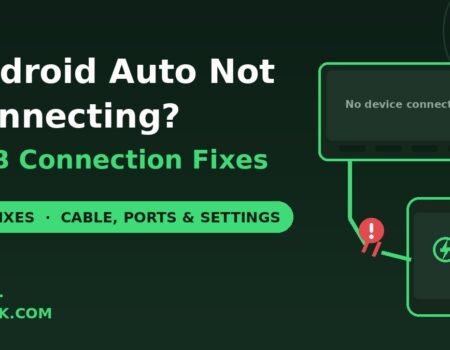 Android Auto not connecting via USB cable fixes