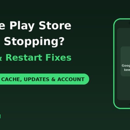 Google Play Store keeps stopping crash fixes