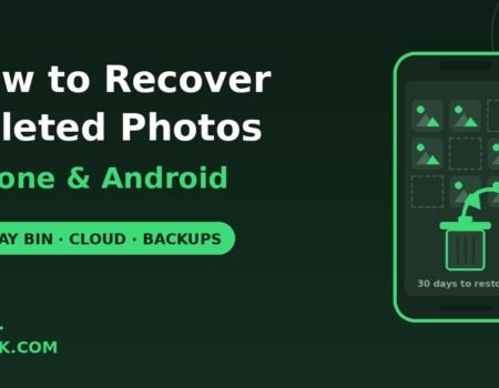 how to recover deleted photos iPhone Android recently deleted