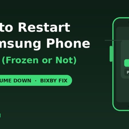 how to restart a Samsung Galaxy phone side button volume down