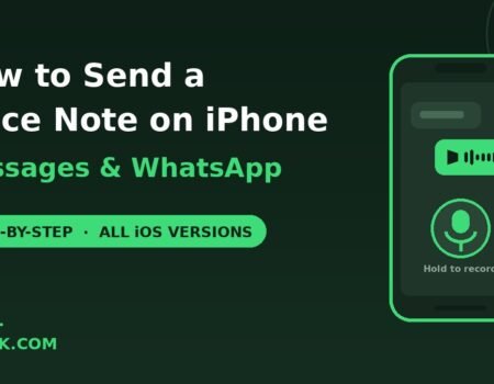 how to send a voice note on iPhone Messages WhatsApp