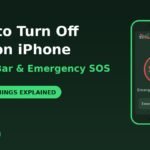 how to turn off SOS on iPhone status bar and Emergency SOS