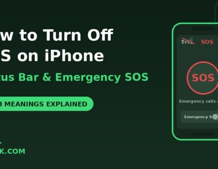 how to turn off SOS on iPhone status bar and Emergency SOS