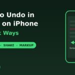 how to undo in Notes on iPhone three finger swipe