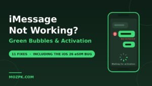 iMessage not working green bubbles activation fixes