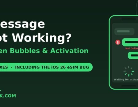 iMessage not working green bubbles activation fixes