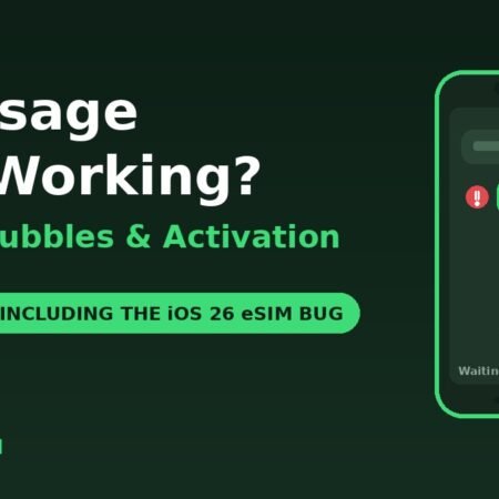 iMessage not working green bubbles activation fixes