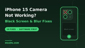 iPhone 15 camera not working black screen fixes