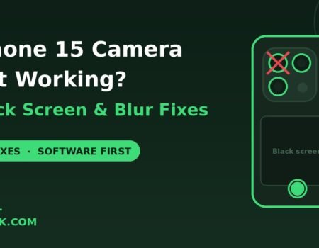 iPhone 15 camera not working black screen fixes