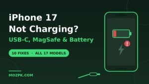 iPhone 17 not charging USB-C MagSafe battery fixes