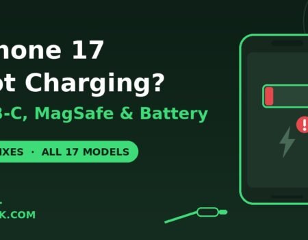 iPhone 17 not charging USB-C MagSafe battery fixes