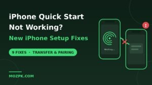 iPhone Quick Start not working new iPhone setup fixes