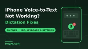 iPhone voice to text dictation not working fixes