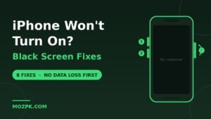 iPhone won't turn on black screen fixes