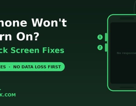 iPhone won't turn on black screen fixes