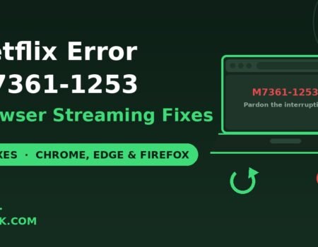 Netflix error M7361-1253 browser streaming fixes