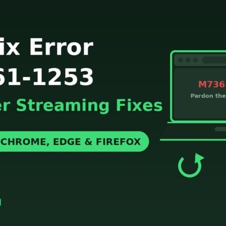 Netflix error M7361-1253 browser streaming fixes