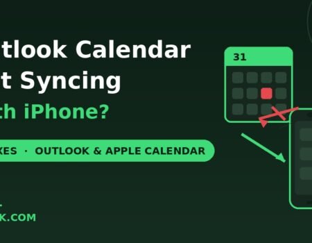 Outlook calendar not syncing with iPhone calendar fixes