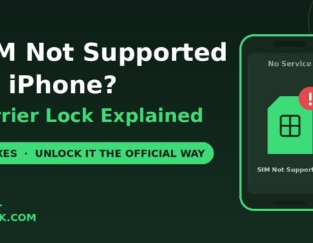 SIM not supported on iPhone carrier lock fixes