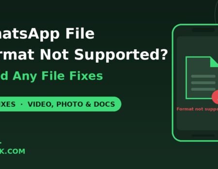 WhatsApp file format not supported error fixes