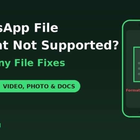 WhatsApp file format not supported error fixes