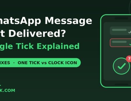 WhatsApp message not delivered single tick fixes