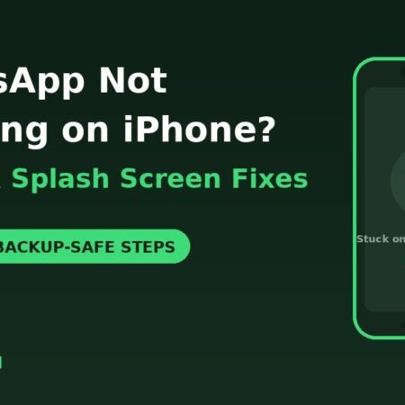 WhatsApp not opening on iPhone crash fixes