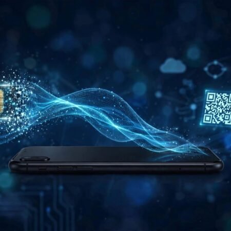 Convert physical SIM to eSIM on smartphone with QR code
