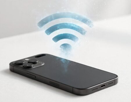 iPhone with weak WiFi signal dropping on unlock