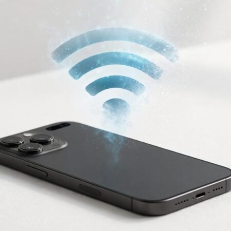 iPhone with weak WiFi signal dropping on unlock