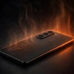 Galaxy S26 Ultra overheating with heat waves on dark background