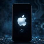 iPhone stuck on Apple logo with loading spinner