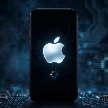 iPhone stuck on Apple logo with loading spinner