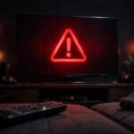 Netflix error code NW-2-5 on TV screen with network warning.